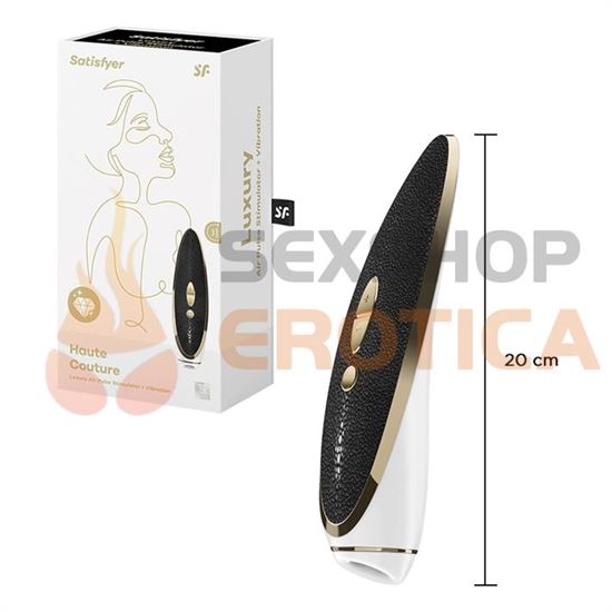 Luxury Haute Couture estimulador de clitoris vibrador con ondas de presion y carga USB